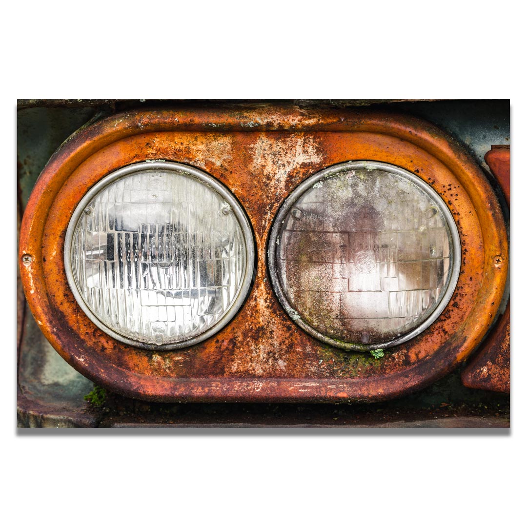 Vintage Car Headlight Art